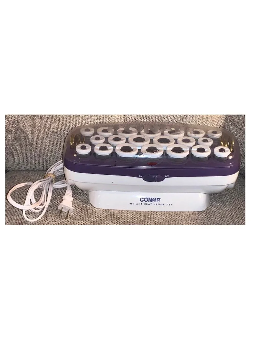 CONAIR Instant Heat Hairsetter 20 Velvet Hot Rollers w/ Clips (Model: CHV21)